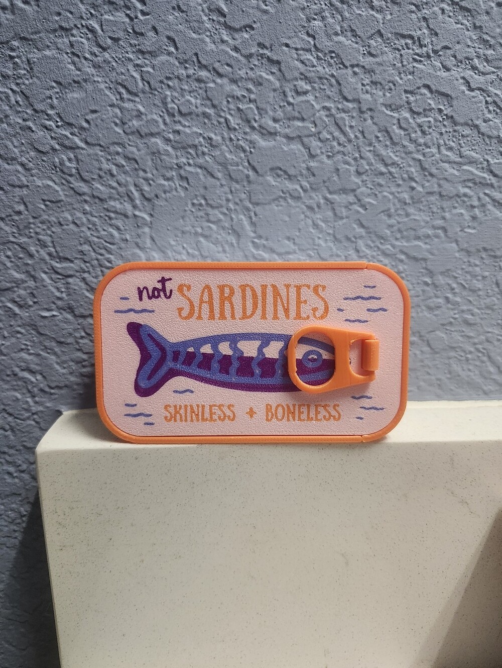 Not Sardines Travel Ready Jewelry Organizer Case — Pink & Orange